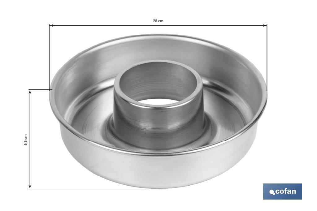 MOLDE ROSCO  ALUMINIO 28cm venta unitaria