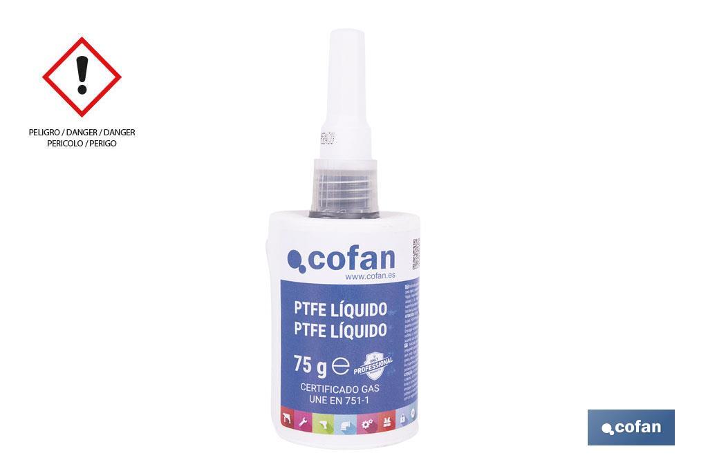 PTFE líquido 50 ml | Sellador para tuberías | Garantiza una perfecta estanqueidad y soporta la presión, vibración y temperatura