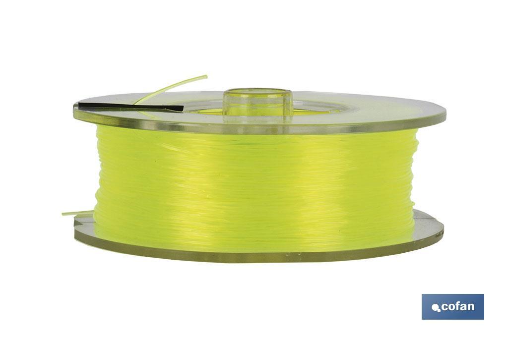 Hilo de Sedal Monofilamento de Nylon 100% Amarillo